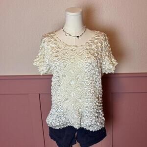 y2k bratz 2000s popcorn bubble top white